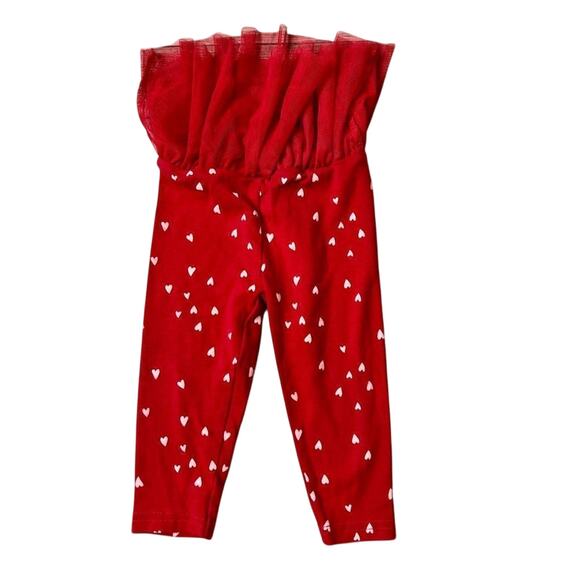 Just One You by Carter's Tutu Tulle Heart Red Leggings 9 months Balletcore Baby - Picture 2 of 7